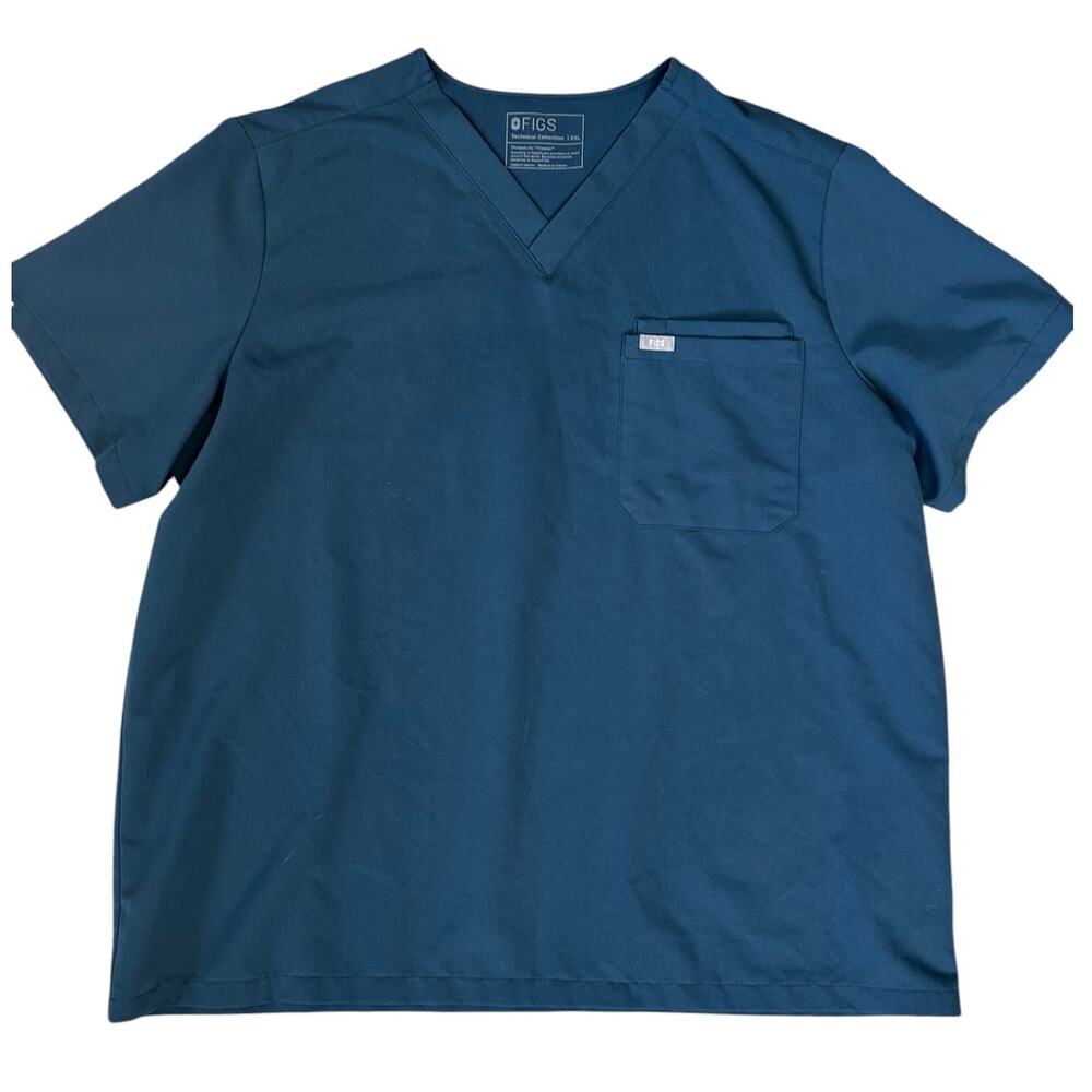 Worn Once Figs Leon Dark Harbor Scrub Top Men’s Size 3X